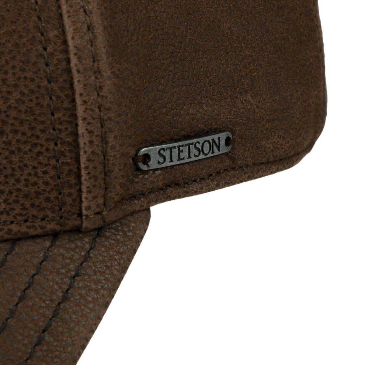 Stetson Chevrette Cowhide Basecap - mit Ohrenklappen - Braun