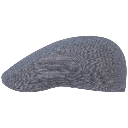 Stetson Ivy Cap Leinen - aus 100% Leinen - 326 - Blau - Made in the EU