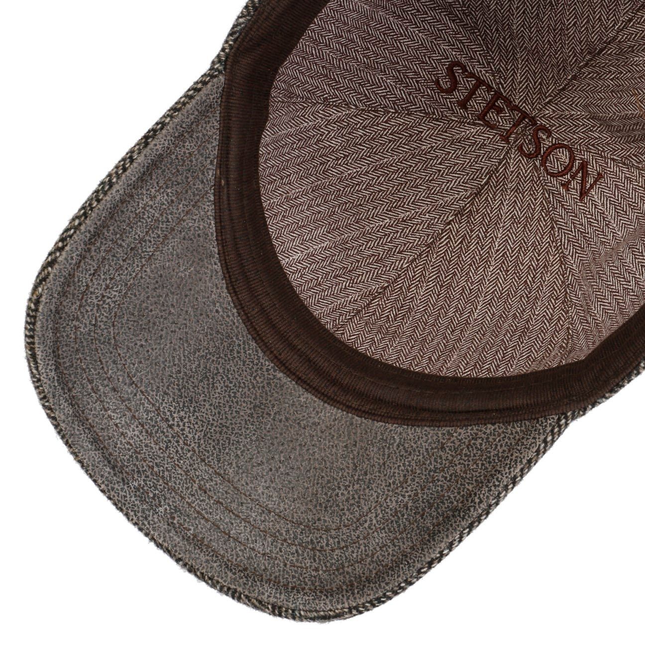 Stetson Plano Woolrich Basecap - hinten geschlossen - 333 - Schwarz/Braun