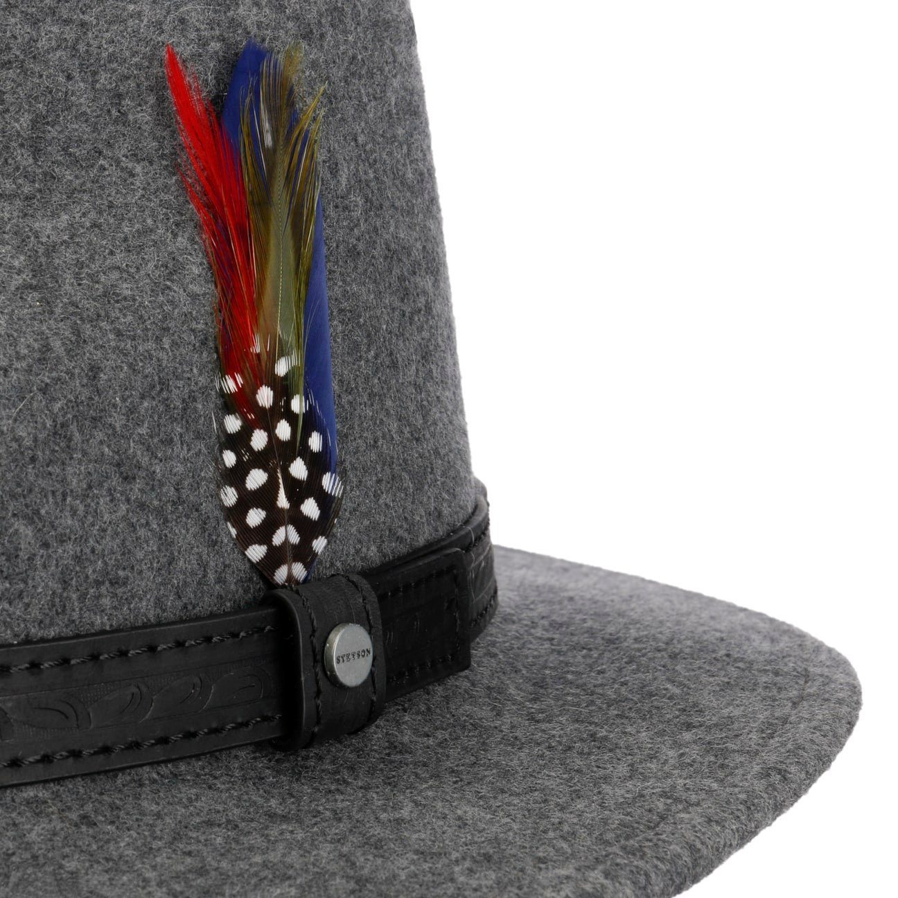 Stetson Rincova Woolmix Traveller - Wollfilzhut - Knautschbar / Wasserfest - Grau Meliert