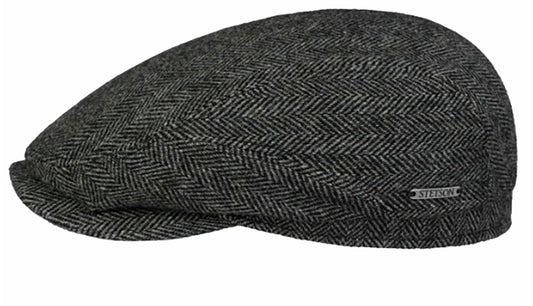 Stetson Belfast Woolrich Driver Cap - Fischgrat - Cap aus 100% Wolle - 341 - Hellgrün