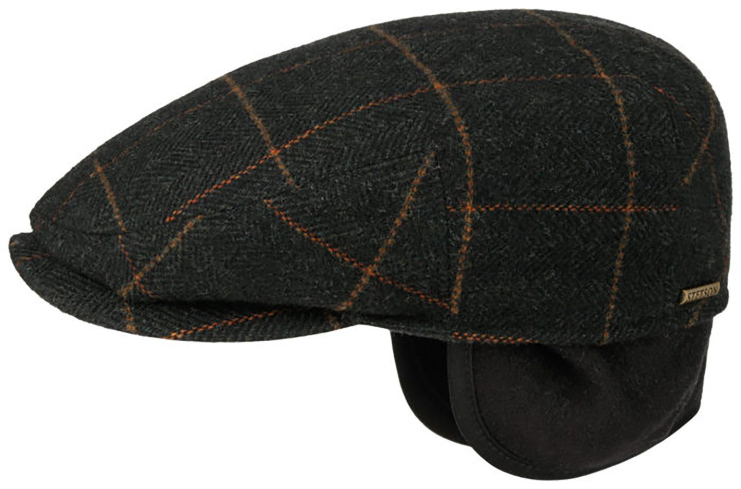 Stetson Kent Color Lined Driver Cap - mit Ohrenklappen - Cap aus  Wolle - Dunkelgrün