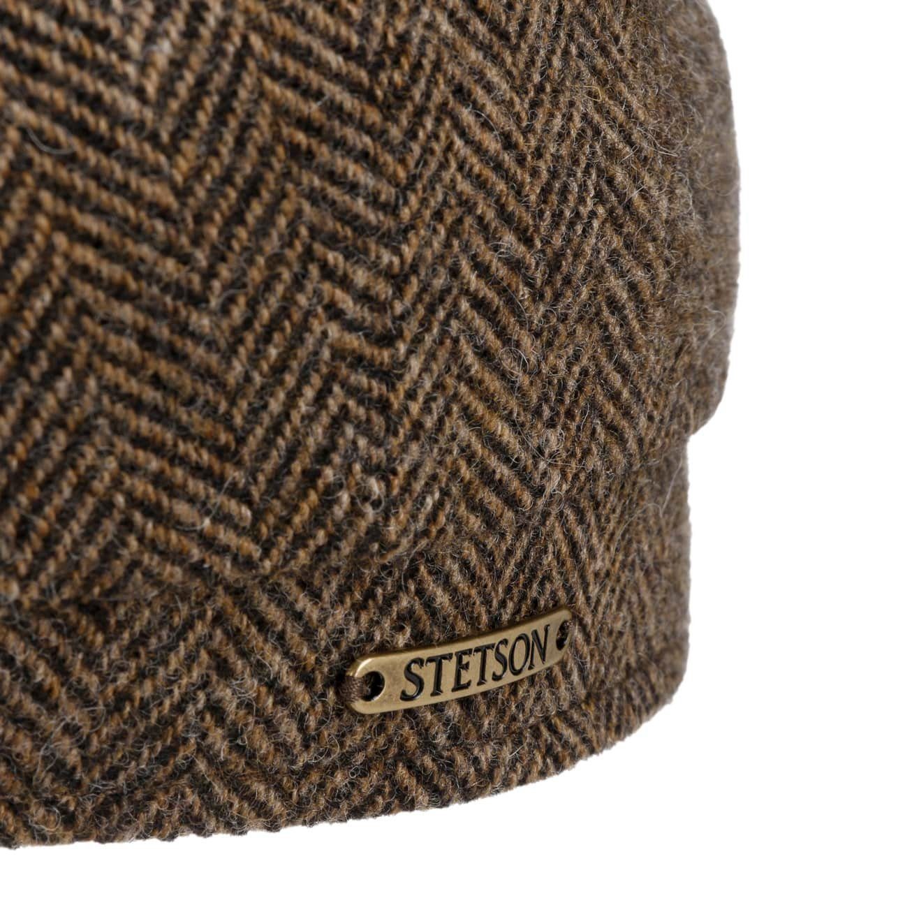 Stetson Hatteras Woolrich - Fischgrat - Schirmmütze aus 100% Wolle - 367 - Braun