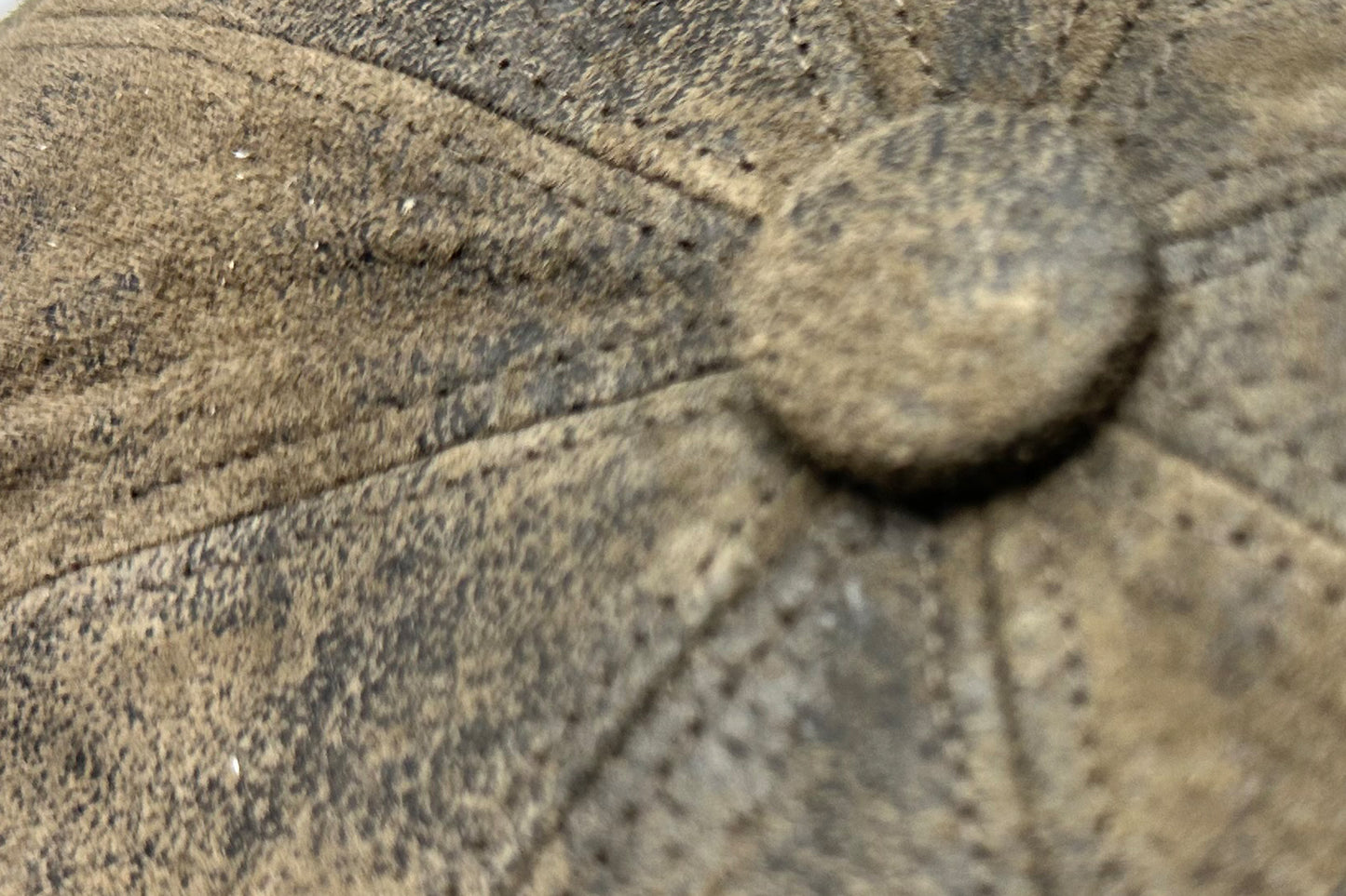 Fiebig 8-Panel Leder Ballonmütze - Pigskin - Taupe