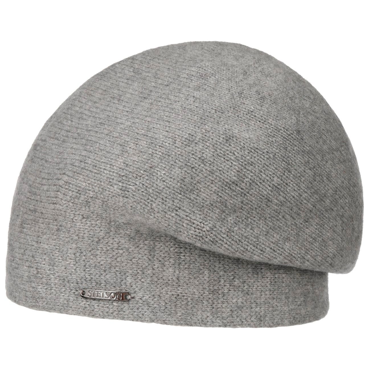 STETSON SHIRLEY Kaschmir Oversize Beanie Hellgrau