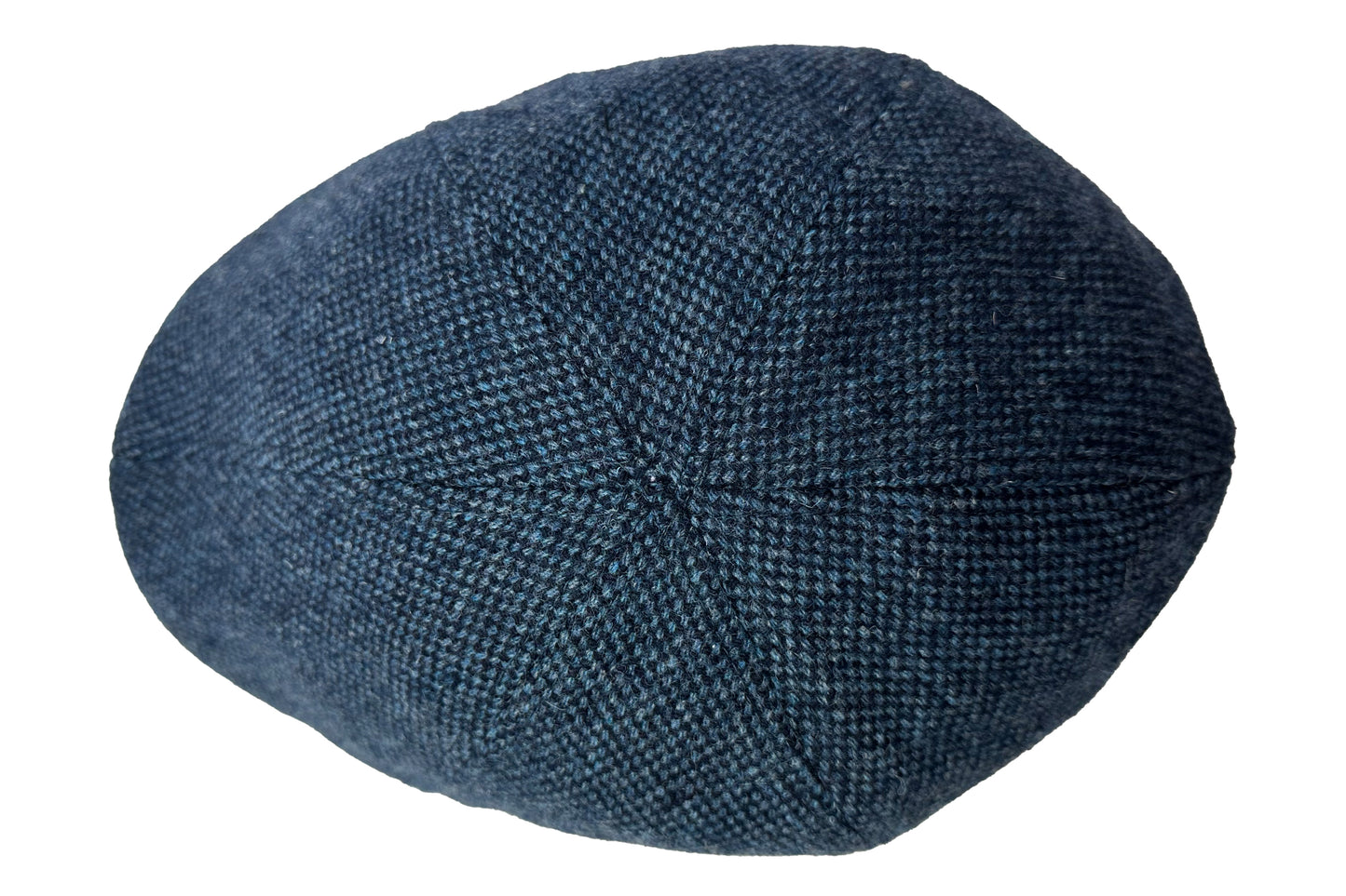 Fiebig 6-Panel Flatcap -  Gatsby - Donegal-Muster - Marineblau