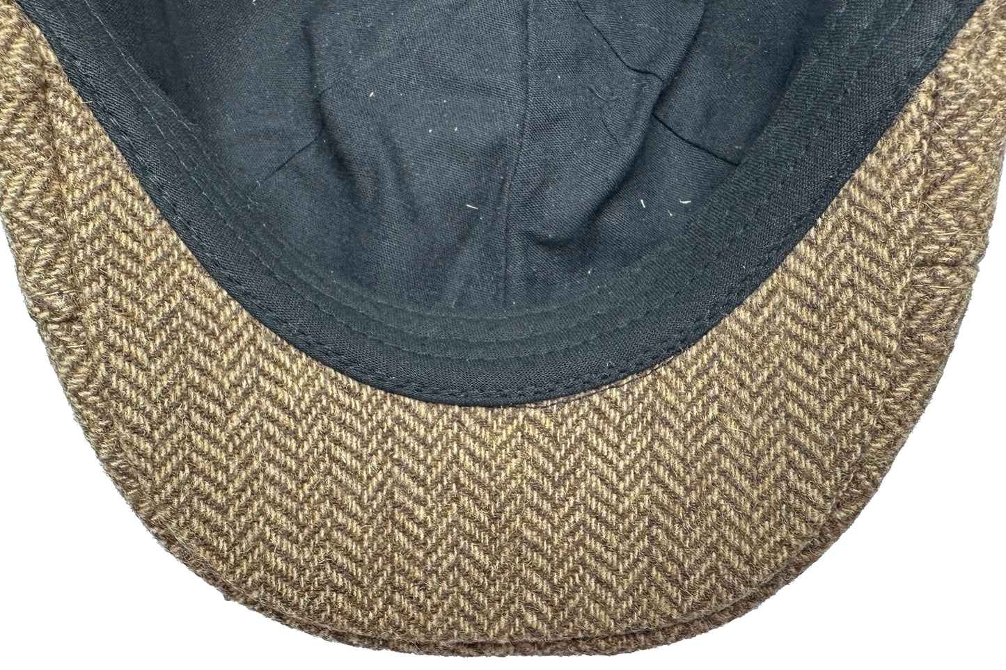 Fiebig 6-Panel Flatcap -  Gatsby - Fischgrat-Muster - Camel
