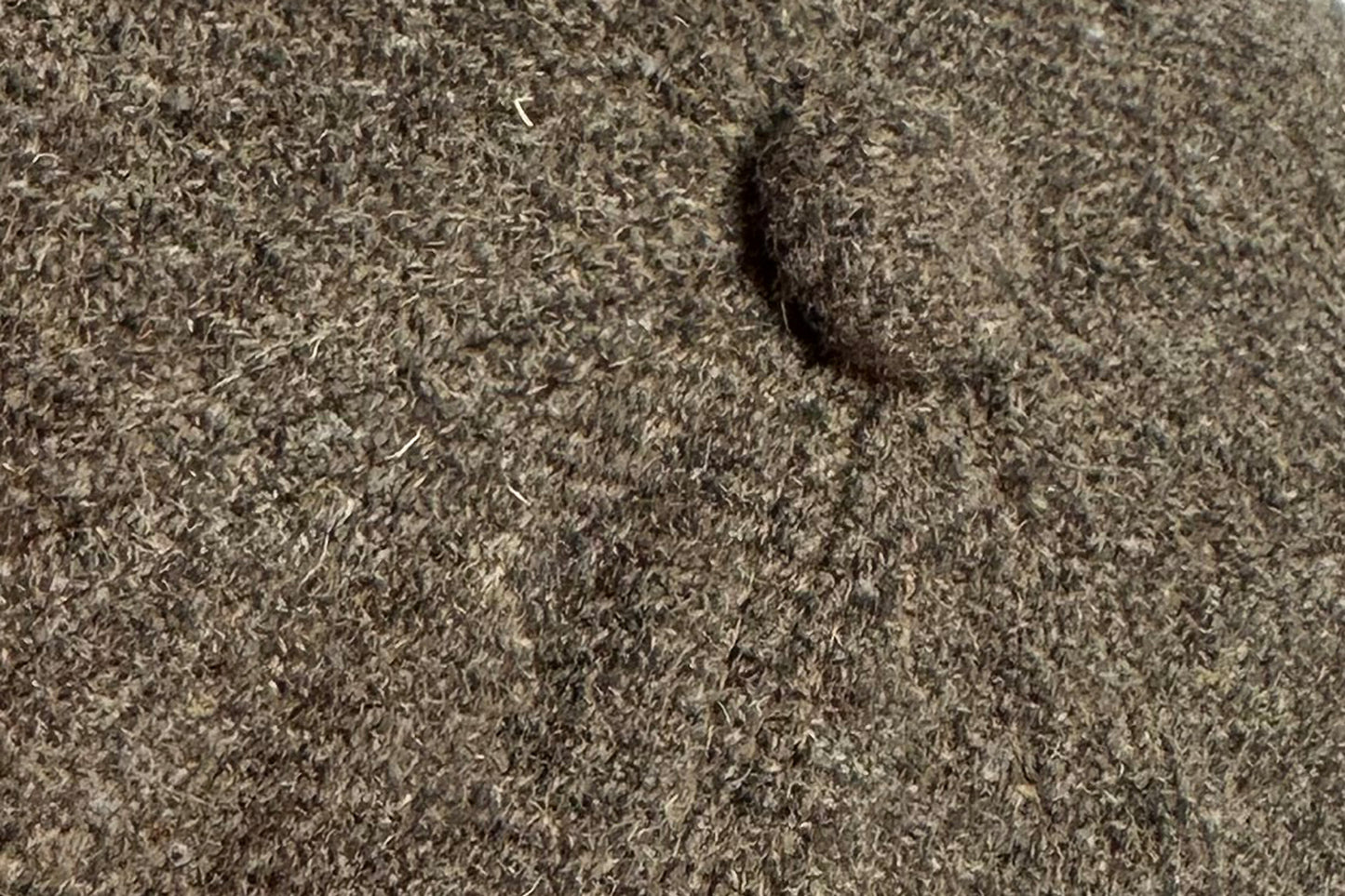 Fiebig 8-Panel Shetland Wolle Donegal Ballonmütze - Donegal-Muster - Taupe