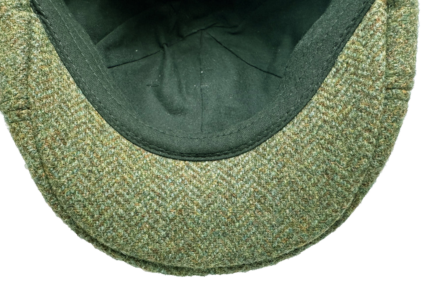 Fiebig 6-Panel Flatcap -  Gatsby - Fischgrat-Muster - Oliv