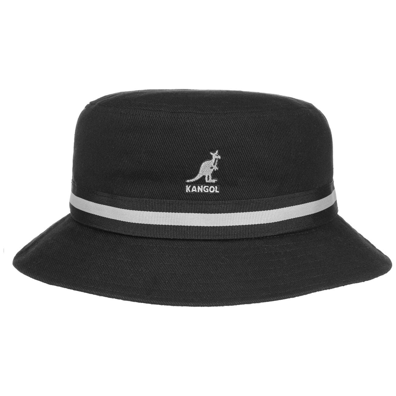 Kangol Stripe Lahinch Bucket Anglerhut - Black - Schwarz