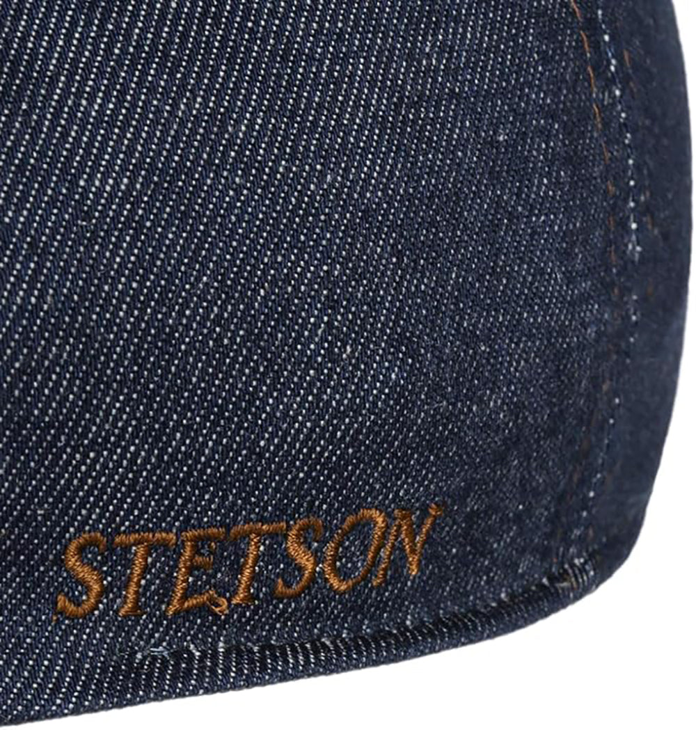 Stetson Texas Pure Denim Sustainable - Flatcap aus Baumwolle - Duck Cap - Blau