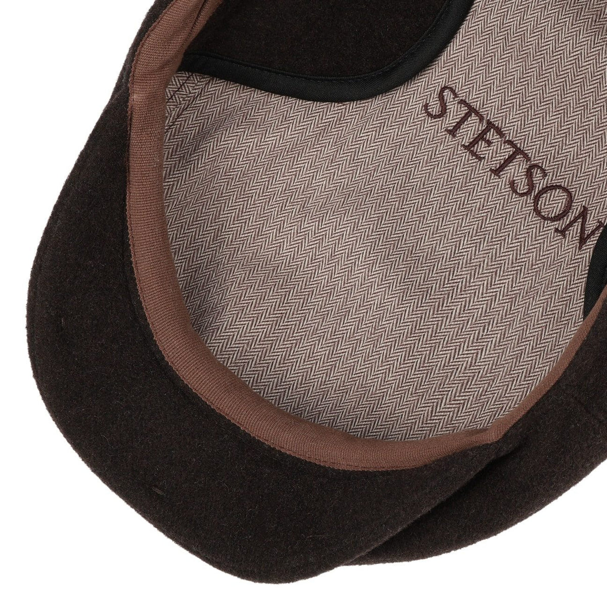 Stetson Kent Wool Driver Cap - mit Ohrenklappen - Cap aus  Wolle / Kaschmir - 63 - Dunkelbraun