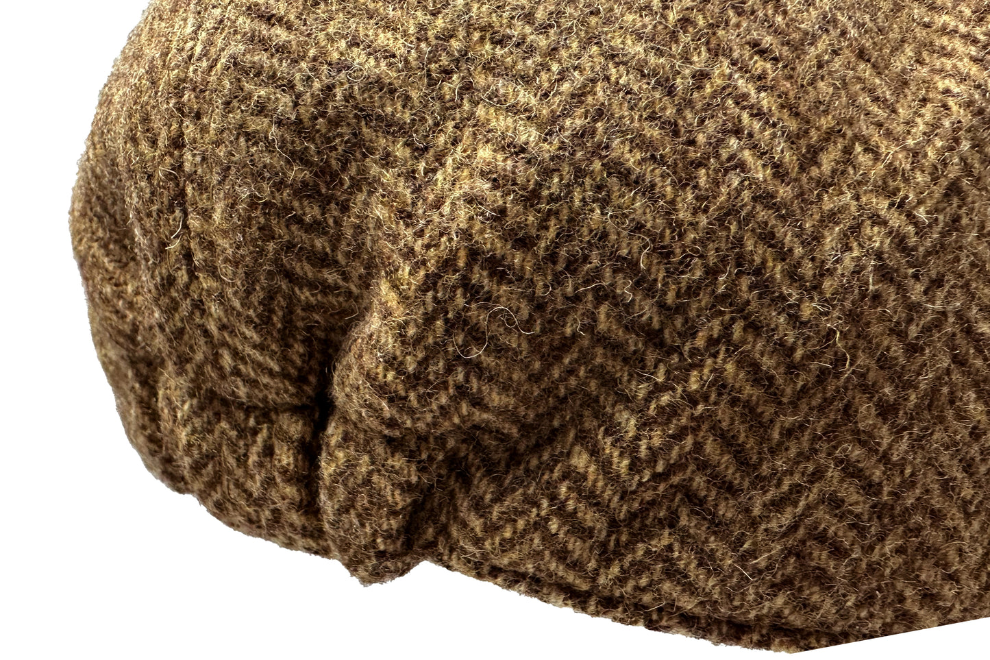 Fiebig 6-Panel Flatcap -  Gatsby - Fischgrat-Muster - Camel