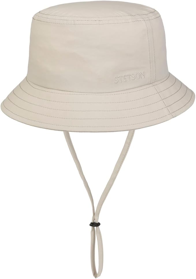 Stetson Bucket WR - Wasserabweisender Nylon-Anglerhut - Cremeweiß