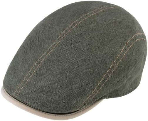 Fiebig Flatcap Brighton Leinen - Oliv