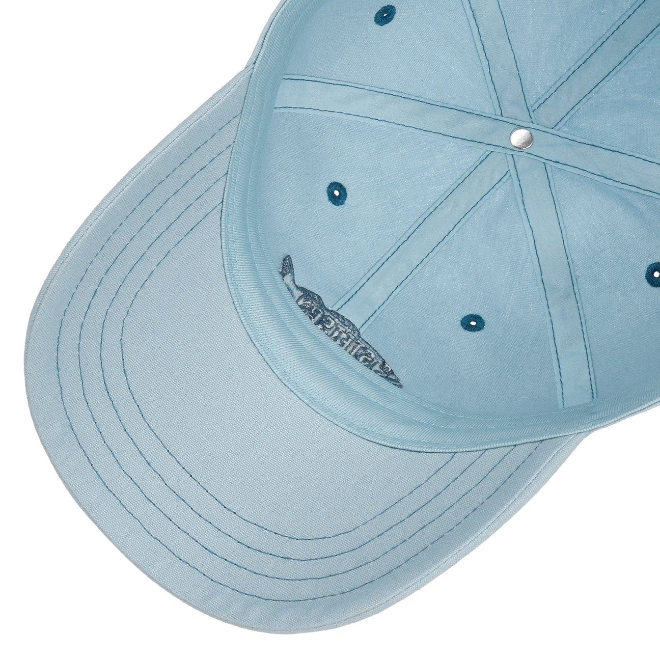 Stetson Cotton Baseball Cap "FISHING" - Hellblau