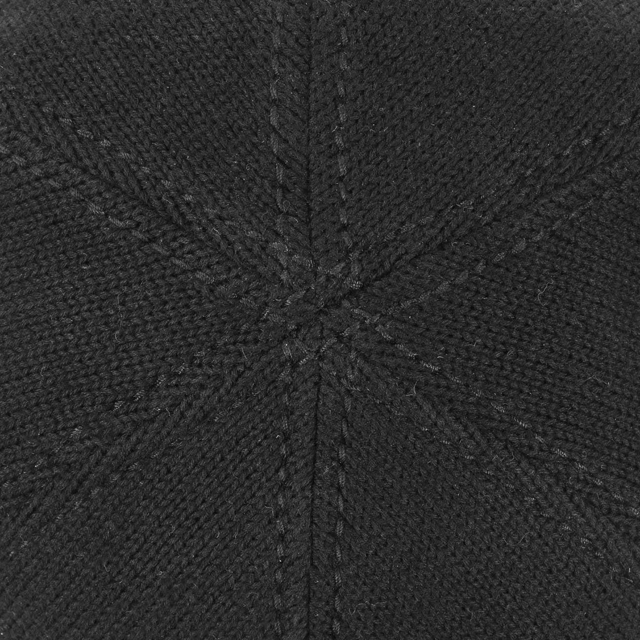 Stetson Muskegon Strick Flatcap - aus 100% Baumwolle -  1 - Schwarz