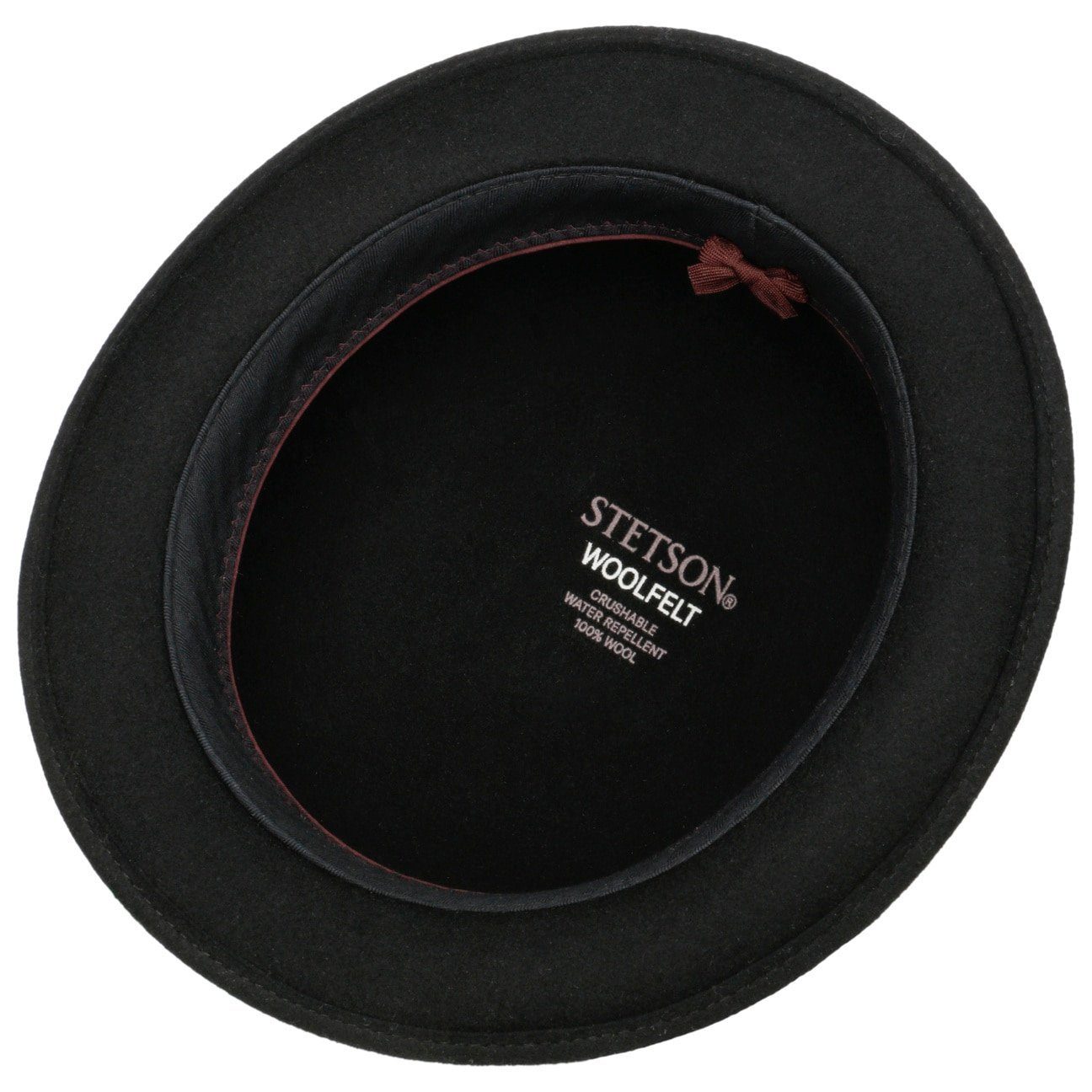Stetson Bowler Woolfelt - Wollfilzhut - Knautschbar / Wasserfest - Schwarz