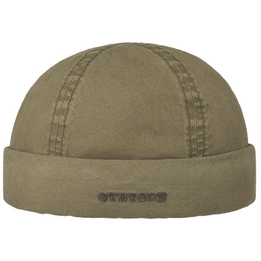 Stetson Docker Organic  - Nachhaltig - Dockermütze aus 100% organischer Baumwolle - Khaki