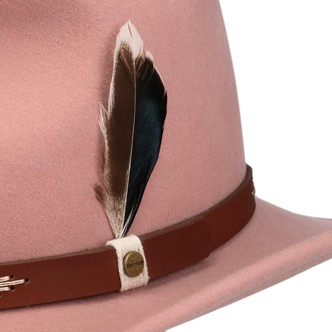 Stetson Western Woolfelt Kadoka Traveller - Wollfilzhut - Knautschbar / Wasserfest - Rosa