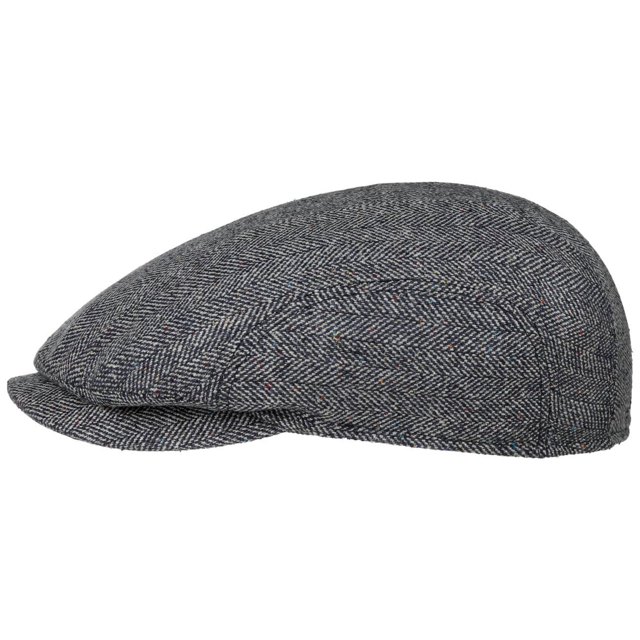 Stetson Ivy Cap Silk - aus 100% Seide - 321 - Blau/Weiß - Made in the EU