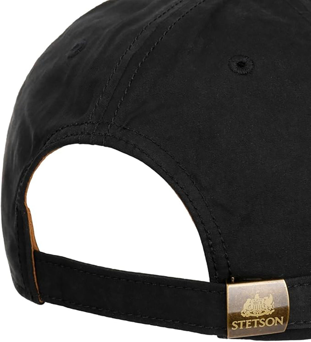 STETSON Baseball Cap "Waxed Cotton" - Schwarz