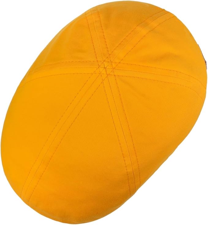 Stetson Texas Block- Duck Cap aus 100% Baumwolle - 94 - Gelb/Orange