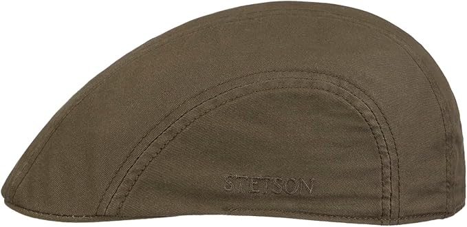 Stetson Madison Cotton Twill Ivy Cap Flatcap aus 100% Baumwolle - Oliv