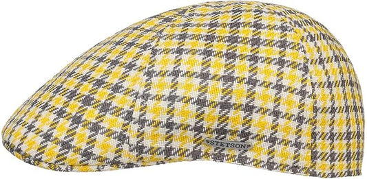 Stetson Texas Bolcott Check - Duck Cap - Gelb