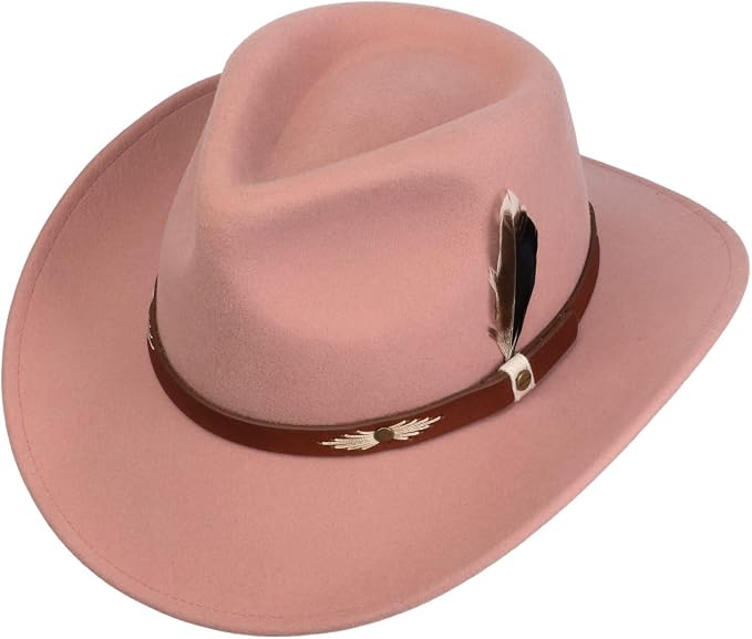 Stetson Western Woolfelt Kadoka Traveller - Wollfilzhut - Knautschbar / Wasserfest - Rosa