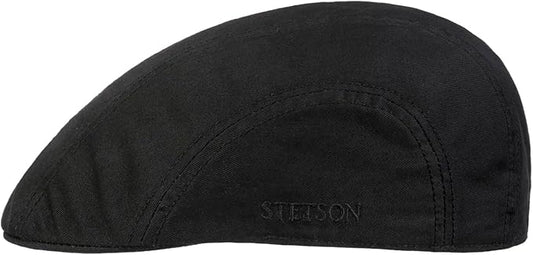 Stetson Madison Cotton Twill Ivy Cap Flatcap aus 100% Baumwolle - Schwarz