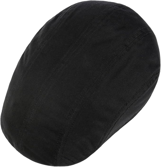 Stetson Madison Cotton Twill Ivy Cap Flatcap aus 100% Baumwolle - Schwarz