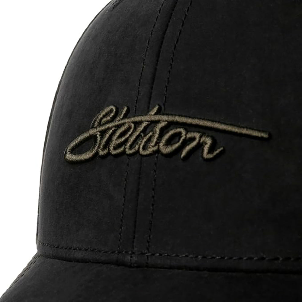 STETSON Baseball Cap "Waxed Cotton" - Schwarz