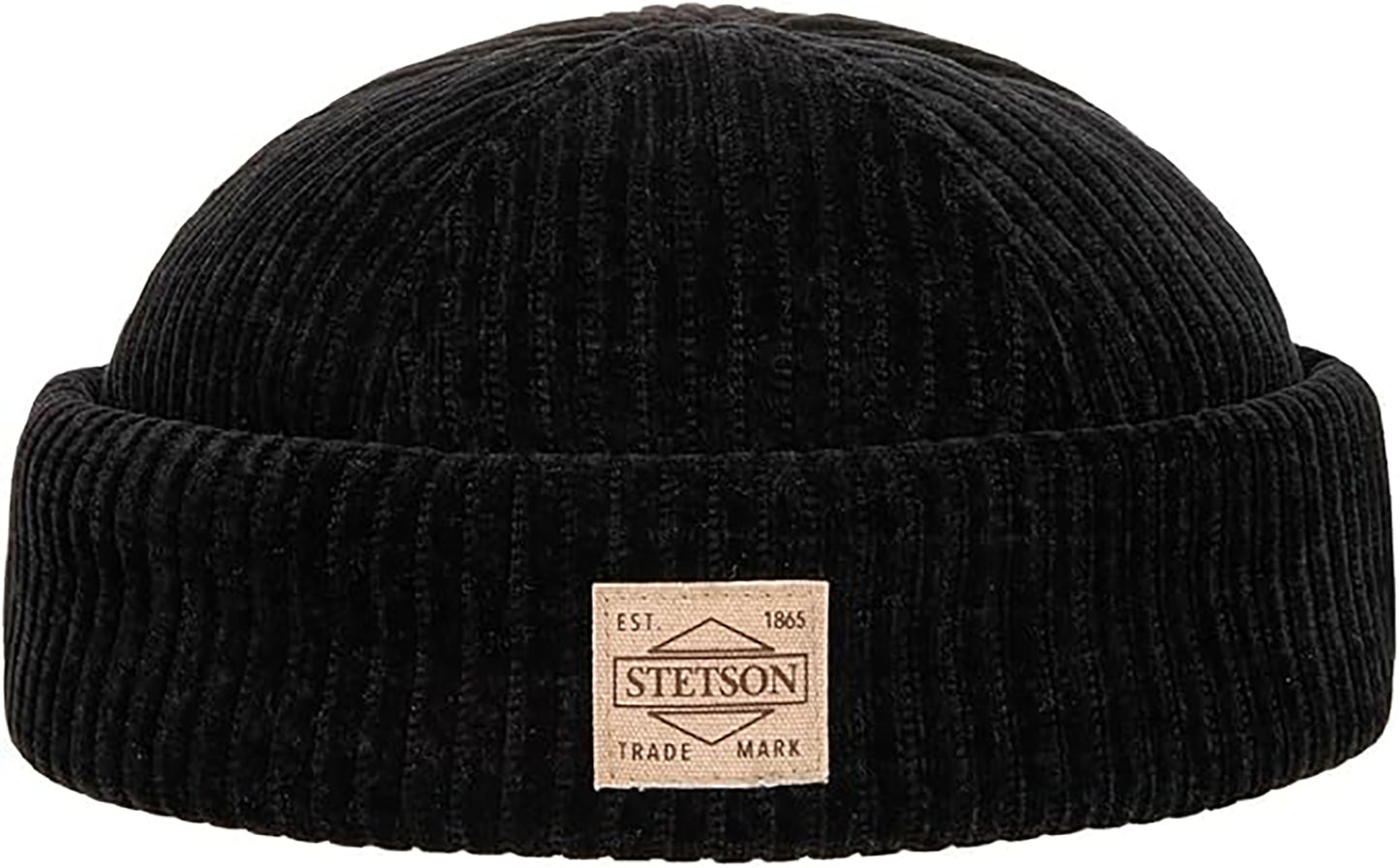 Stetson Corduroy Jersey - Dockermütze - Schwarz