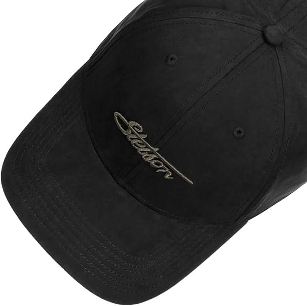 STETSON Baseball Cap "Waxed Cotton" - Schwarz