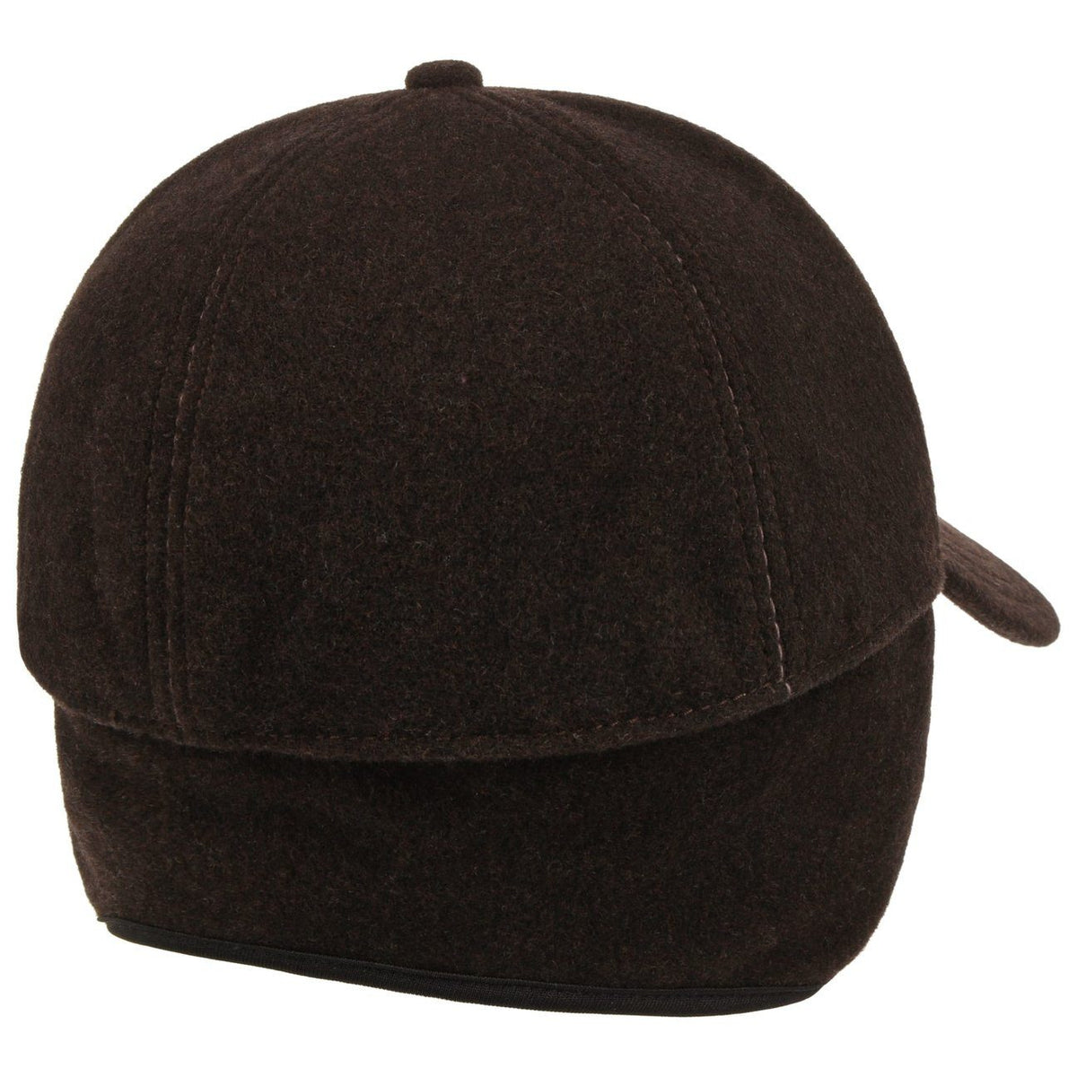 Stetson Vaby Wolle Kaschmir Basecap - mit Ohrenklappen - Braun