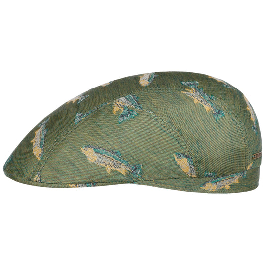 Stetson  Ivy Cap Jaquard Cotton - Fish - Grün