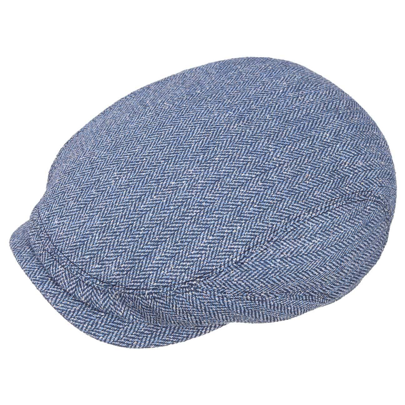 Stetson Belfast Silk - aus 100% Seide - 321 - Weiß/Blau- Made in the EU