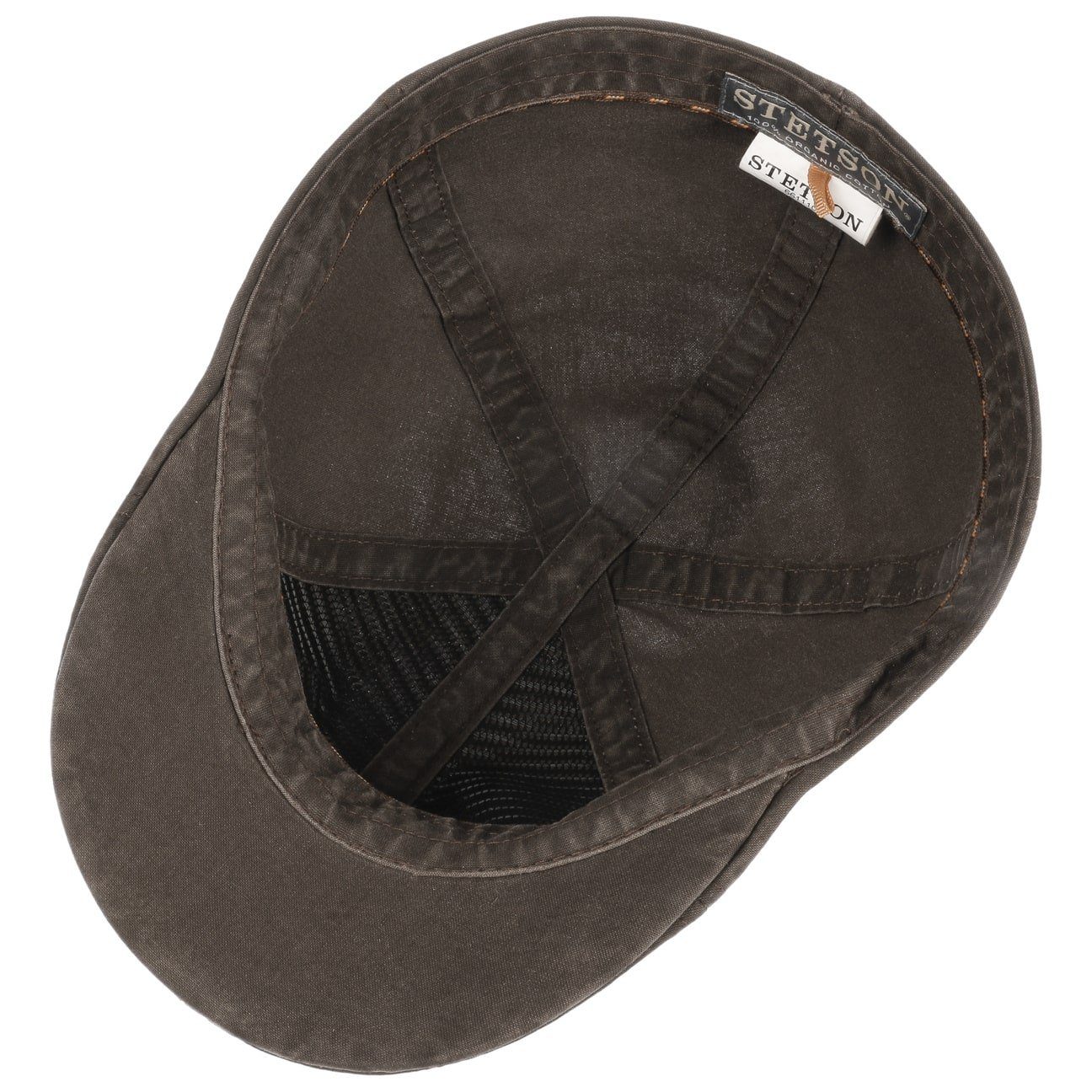 Stetson Texas Organic Duck Cap  - Nachhaltig - Cap aus 100% organischer Baumwolle - Braun