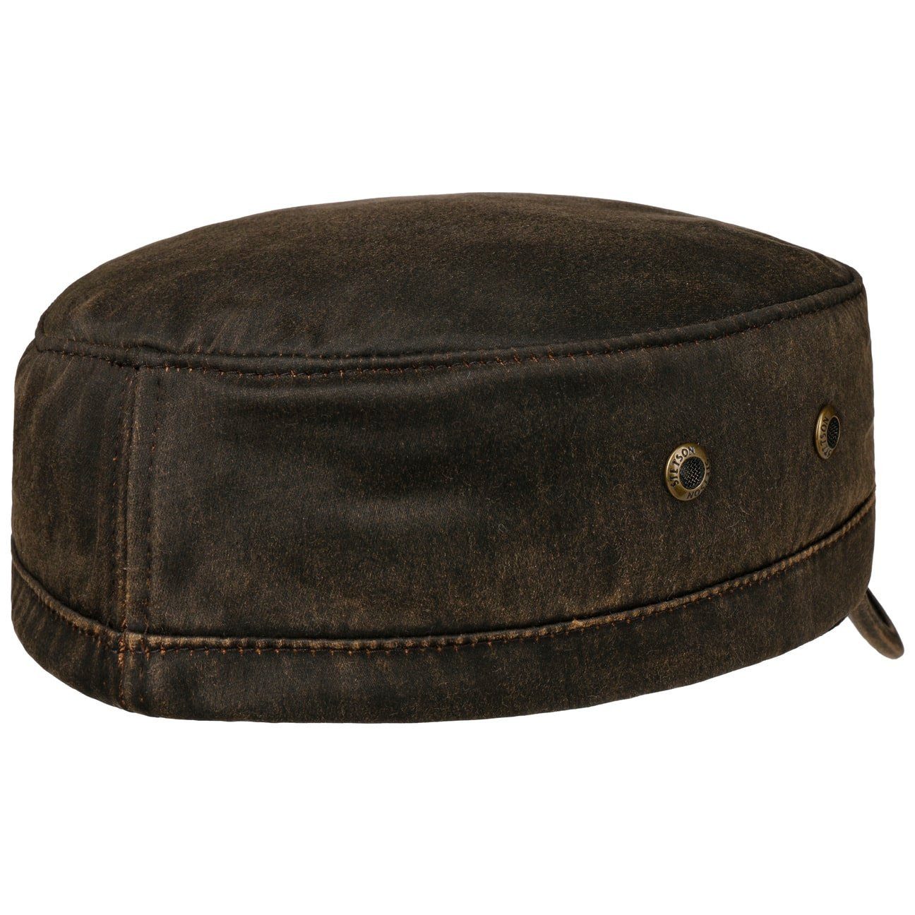 Stetson Army Cap Datto Vintage Winter - aus Baumwolle/Polyester (Distressed Material) - 6 - Braun