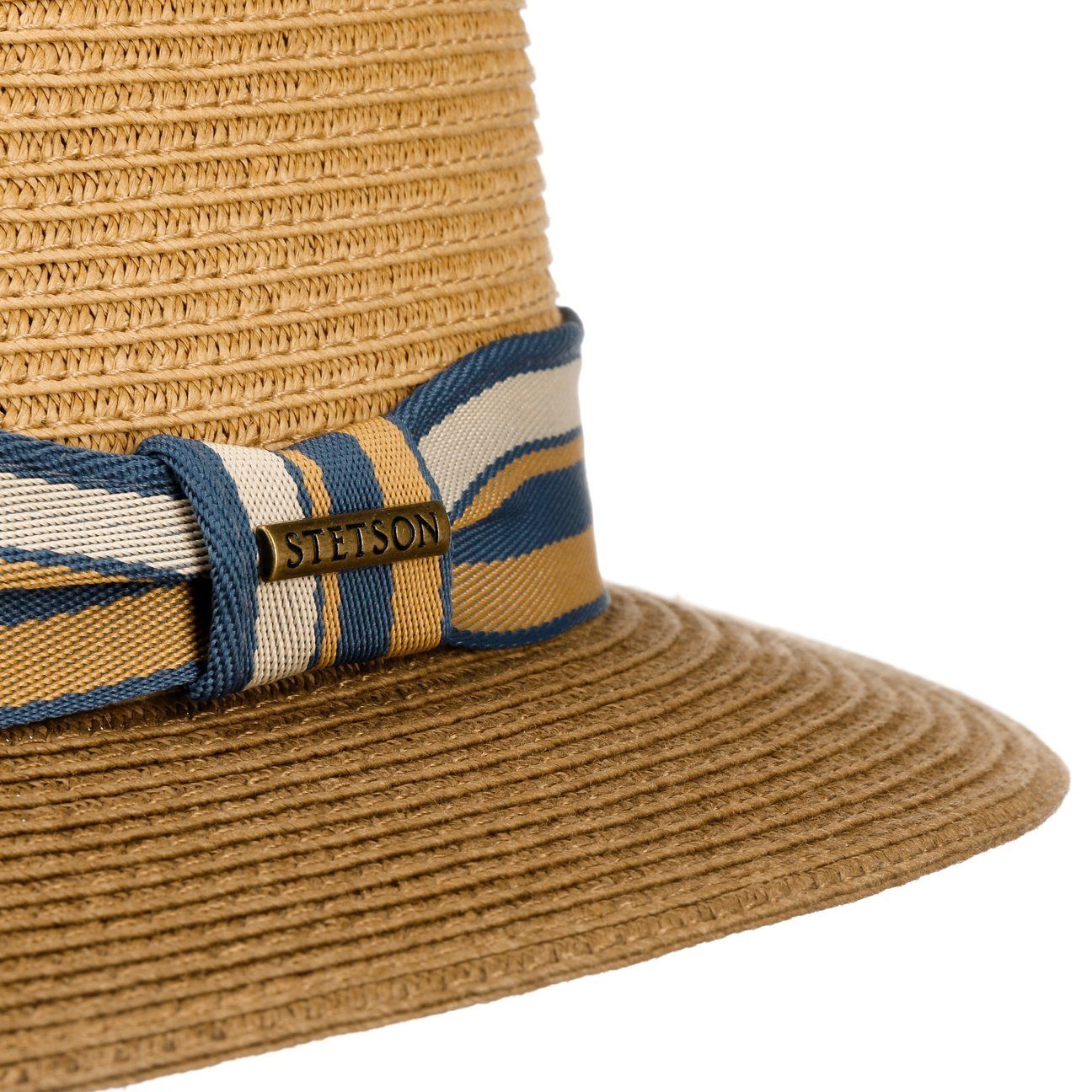 Stetson Romaro Toyo Traveller - Toyo Strohut - Aus 100% Viskose- Mit UV-Schutz 40 - Braun