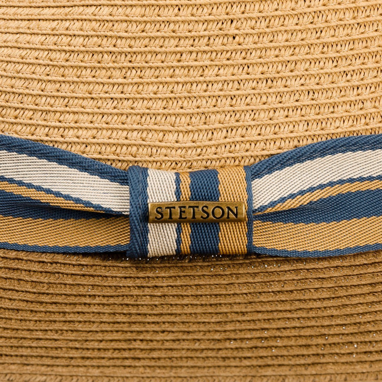 Stetson Romaro Toyo Traveller - Toyo Strohut - Aus 100% Viskose- Mit UV-Schutz 40 - Braun