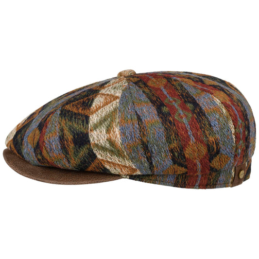 Stetson Hatteras Ethnic Jaquard - Ballonmütze - 8-teilig - Braun