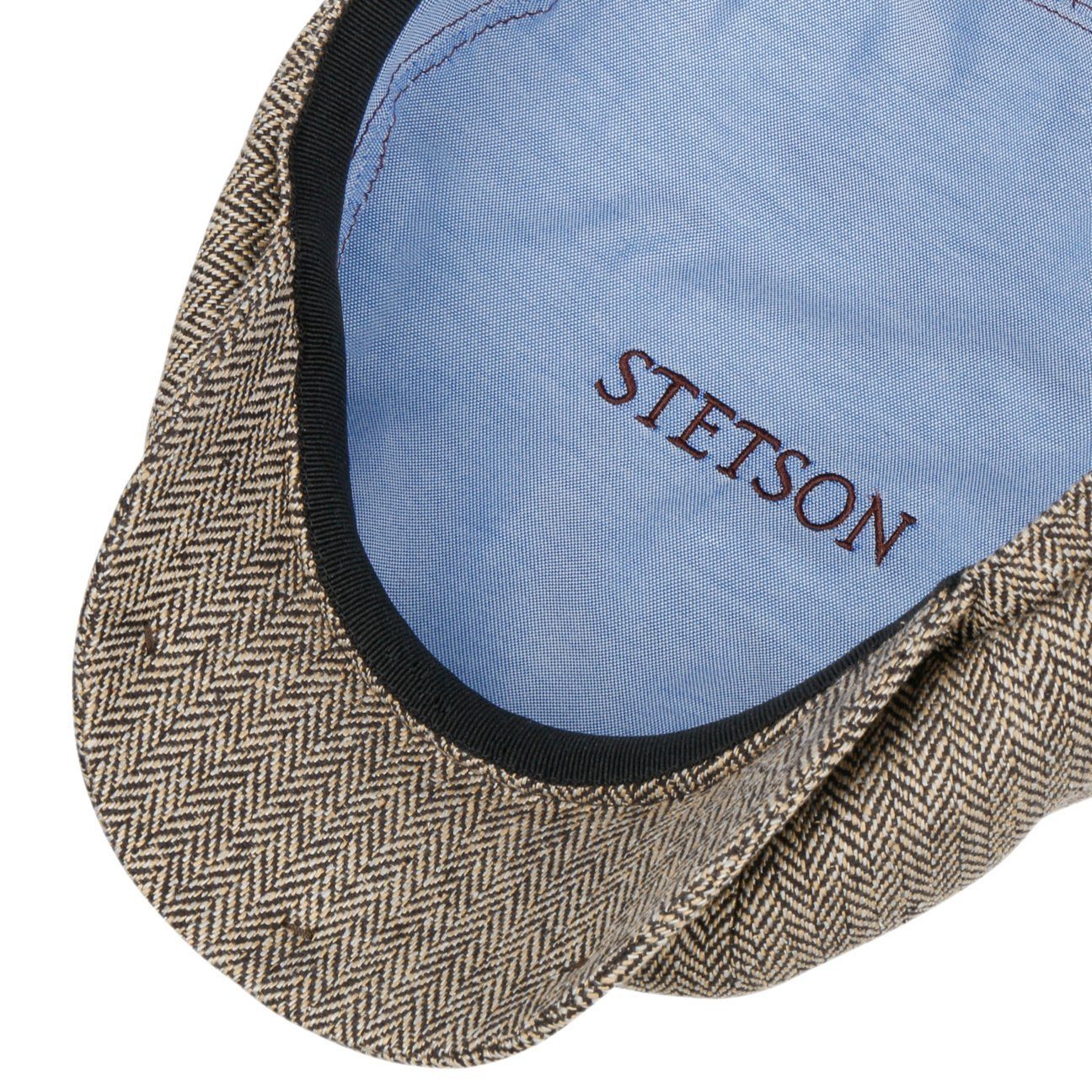 Stetson Hatteras Silk - aus 100% Seide - 316 - Schwarz/Beige - Made in the EU