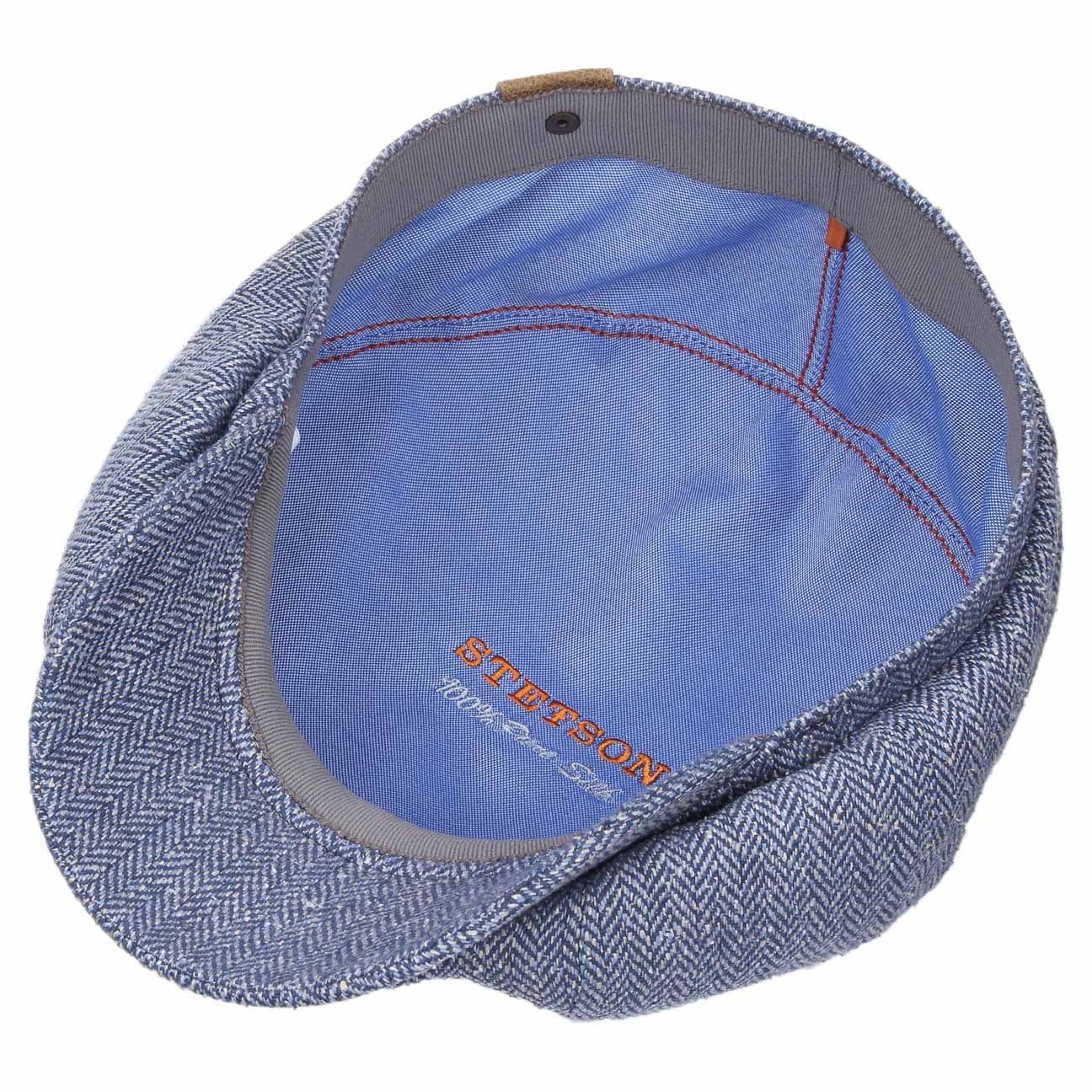 Stetson Hatteras Silk - aus 100% Seide - 321 - Blau/Weiß - Made in the EU