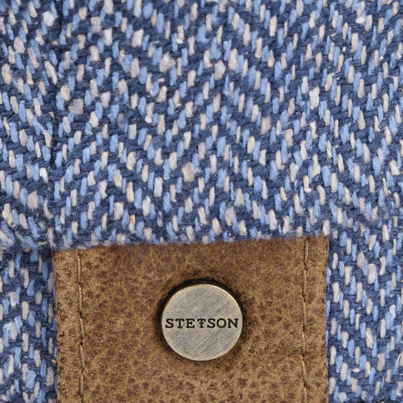 Stetson Hatteras Silk - aus 100% Seide - 321 - Blau/Weiß - Made in the EU