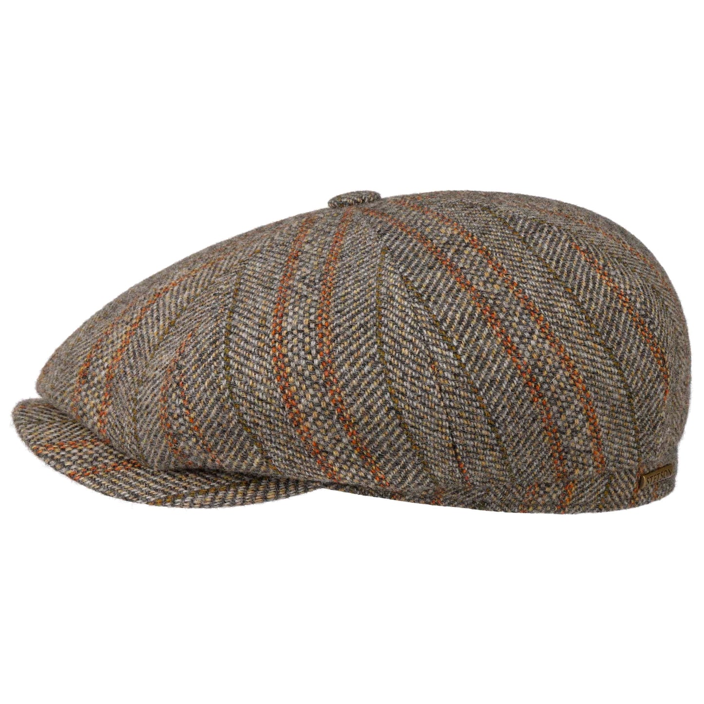 Stetson Hatteras Herringbone Virgin Wool - Ballonmütze - 8-teilig - Mehrfarbig