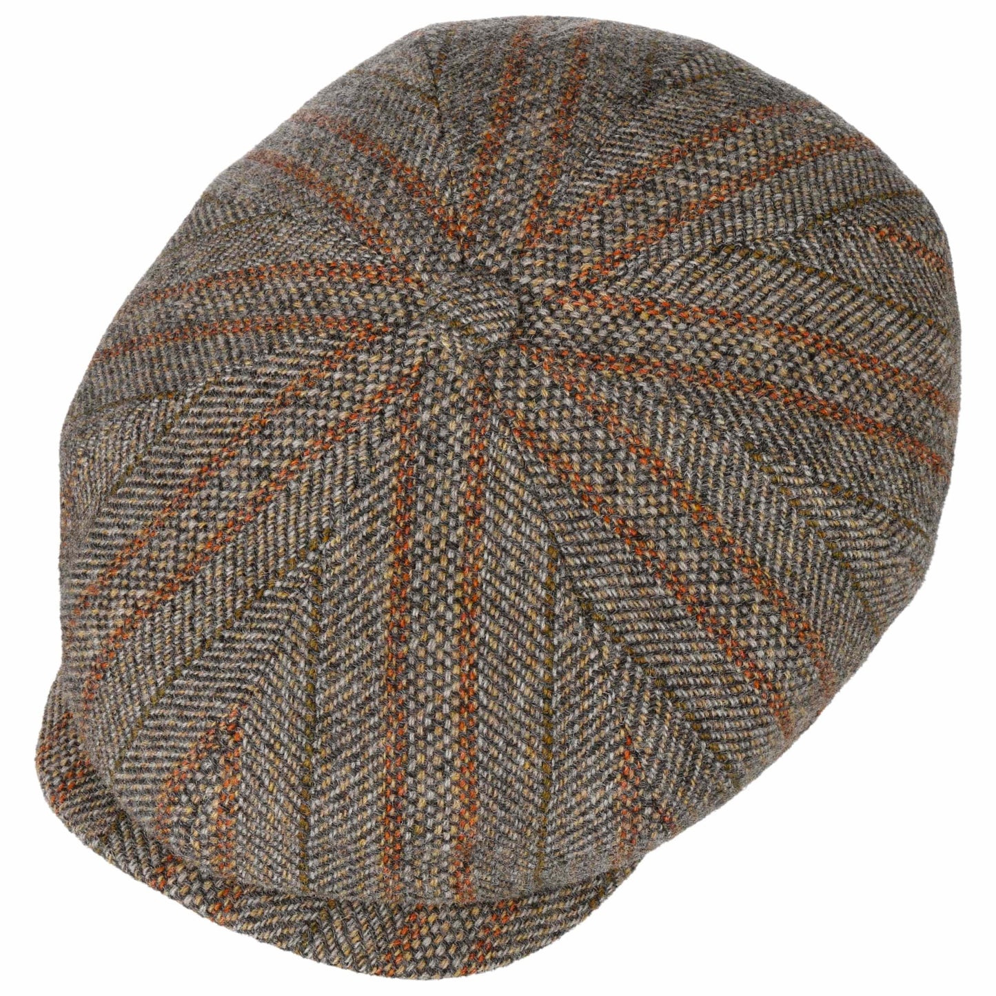 Stetson Hatteras Herringbone Virgin Wool - Ballonmütze - 8-teilig - Mehrfarbig