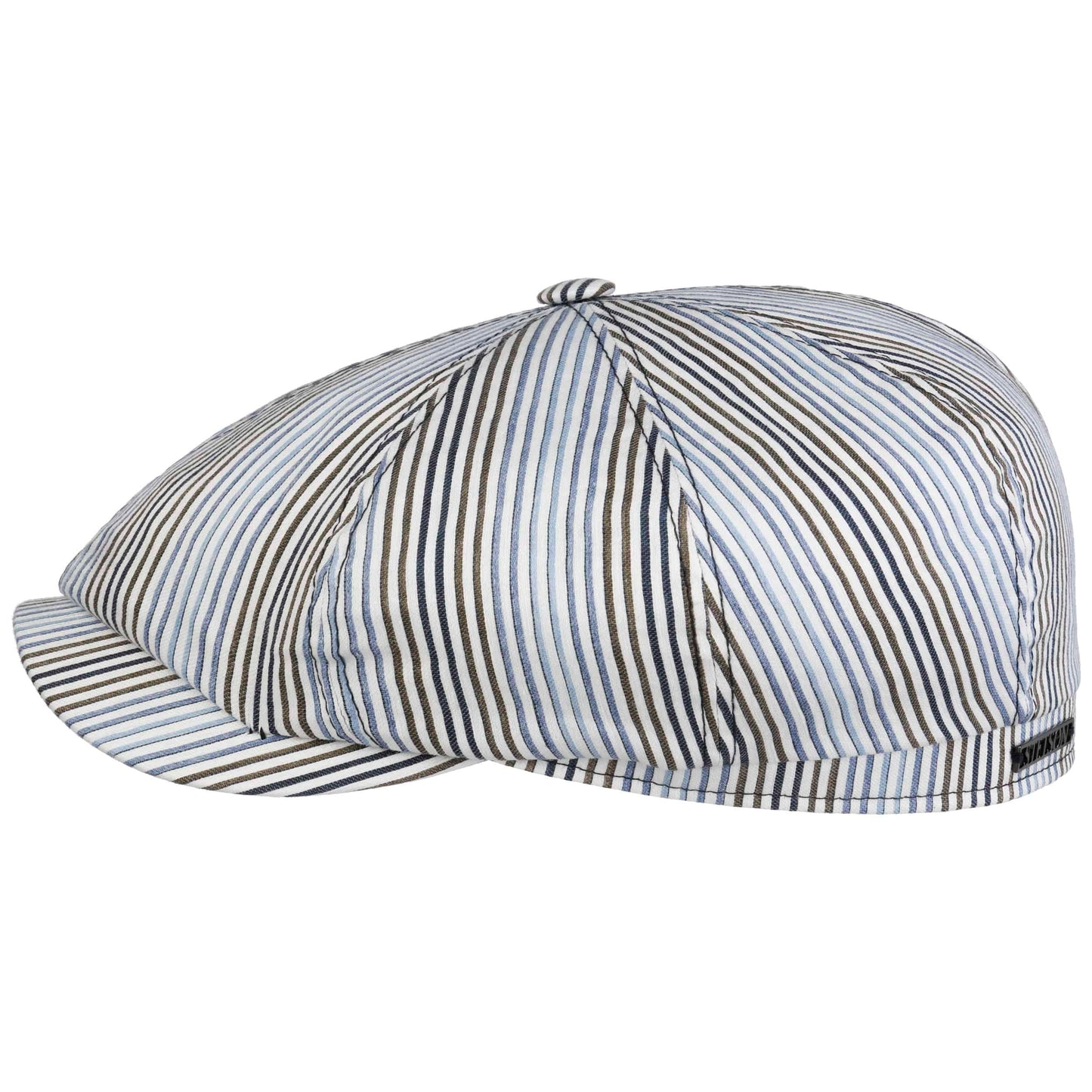 Stetson Hatteras Leinen/Seide Stripe - Ballonmütze - 8-teilig - Mehrfarbig gestreift