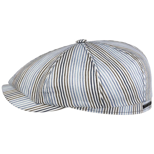 Stetson Hatteras Leinen/Seide Stripe - Ballonmütze - 8-teilig - Mehrfarbig gestreift